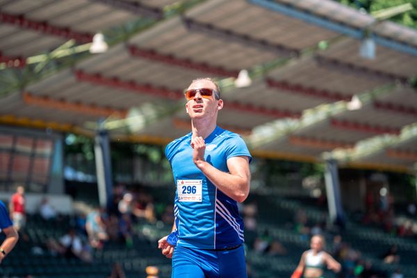 Paul Raub (Rukeli Trollmann e. V.) am 02.07.2022 waehrend den NLV+BLV Leichtathletik-Landesmeisterschaften im Jahnstadion in Goettingen (Tag 1)